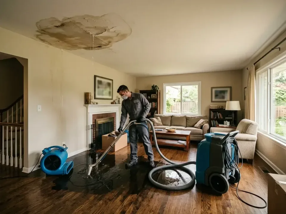 attic-pipe-burst-ceiling-drip-008 — frequently asked questions, Water Damage Restoration & Carpet Care in Spring Lake Height…
